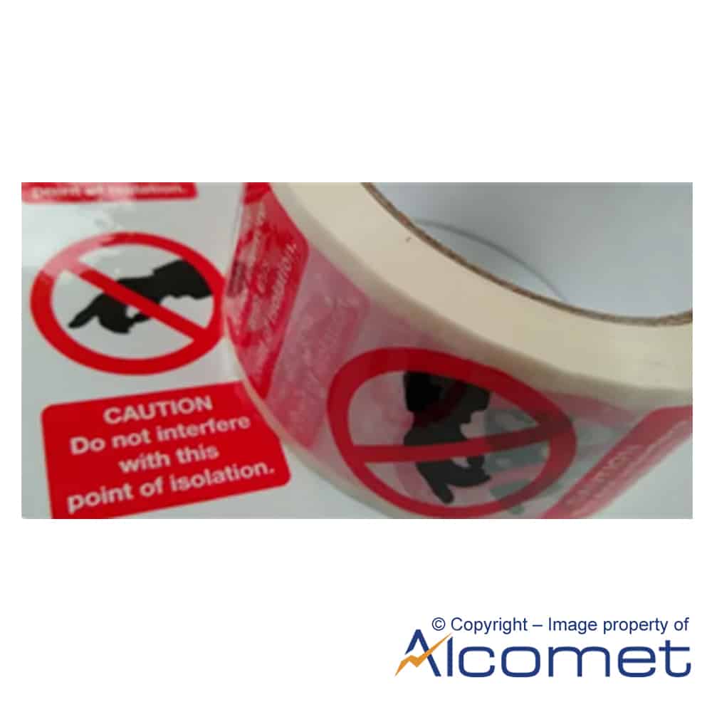 Point Of Isolation Tape - Red/White | Demarcation | Alcomet